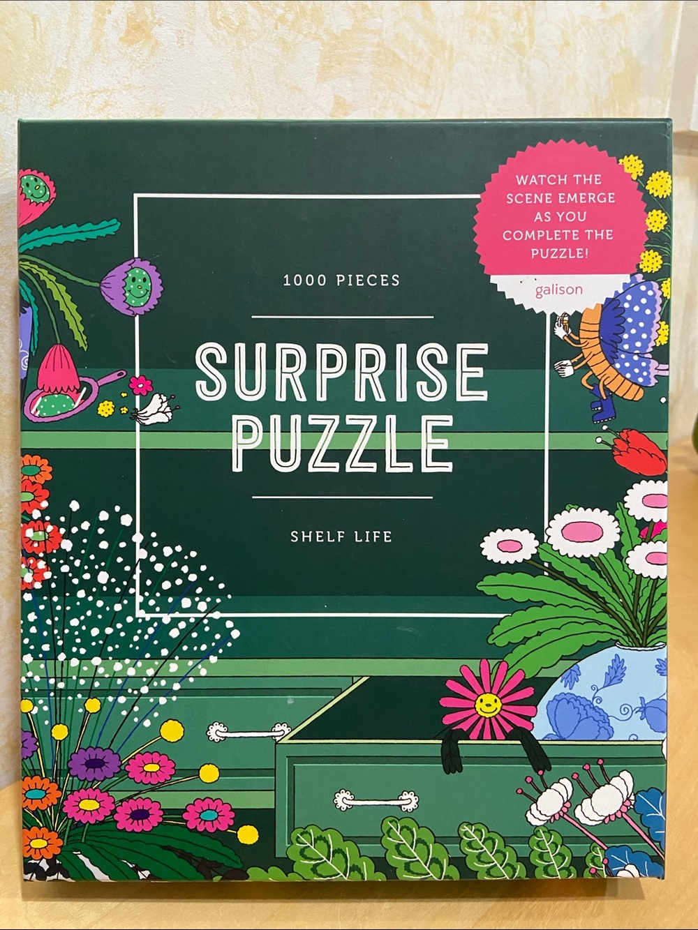 Galison Surprise Puzzle Shelf Life - 1000 Piece Puzzle